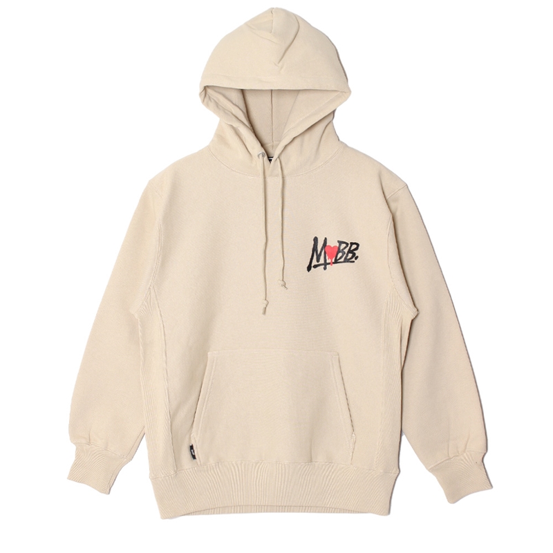 HEART DRIP HOODIE -BEIGE-