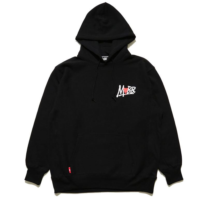 HEART DRIP HOODIE -BLACK-