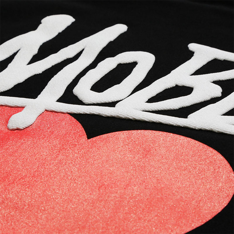 HEART DRIP HOODIE -BLACK-