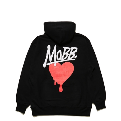 HEART DRIP HOODIE -BLACK-