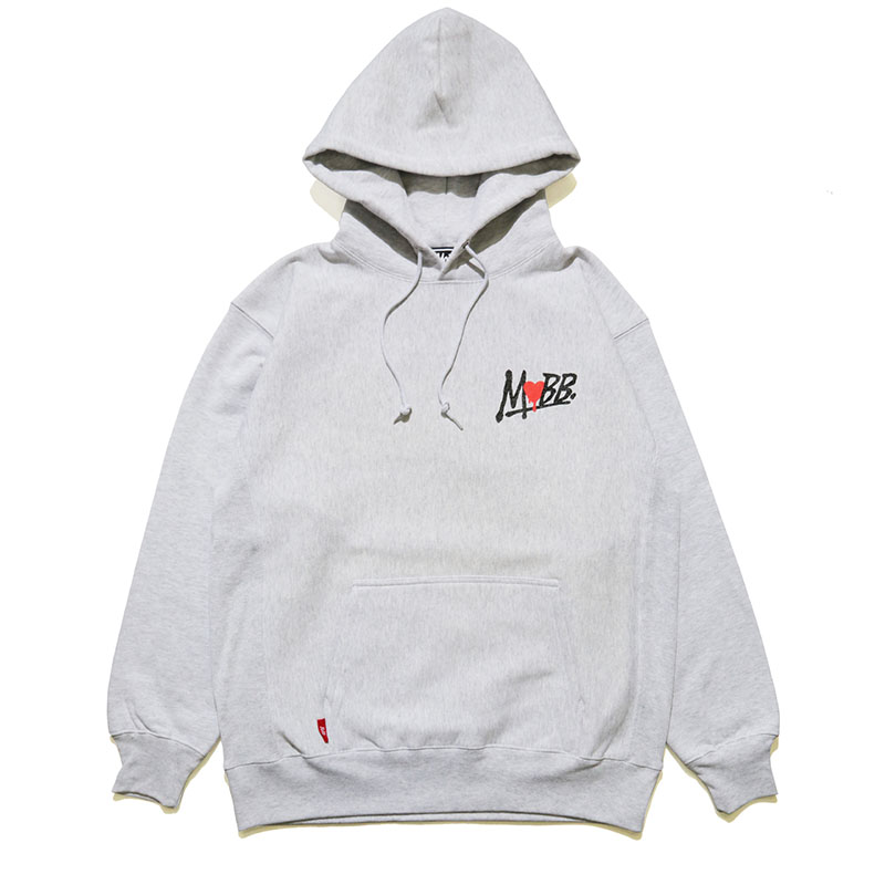 HEART DRIP HOODIE -GREY-