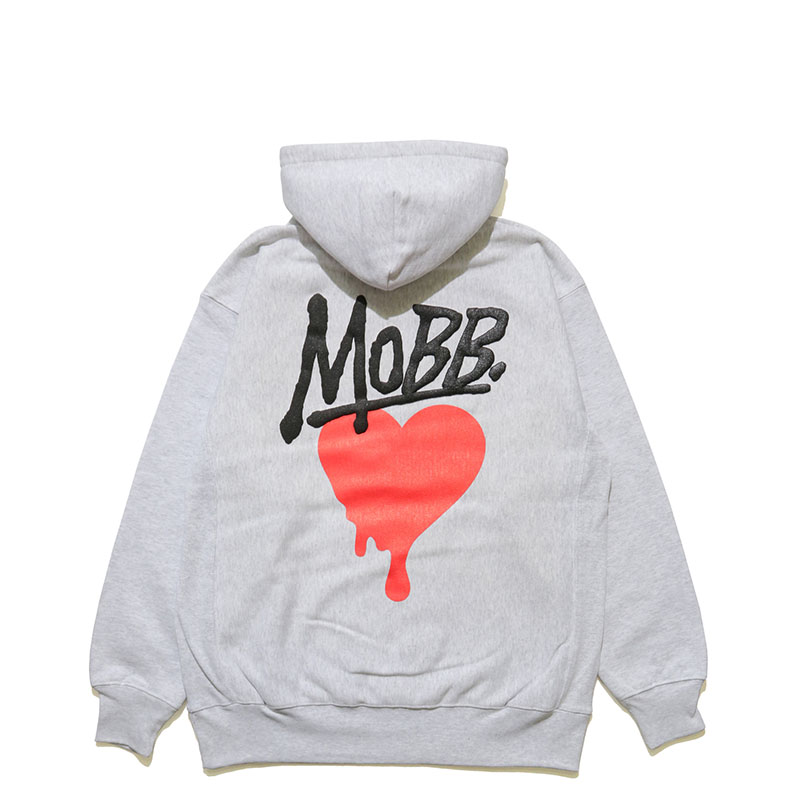 HEART DRIP HOODIE -GREY-