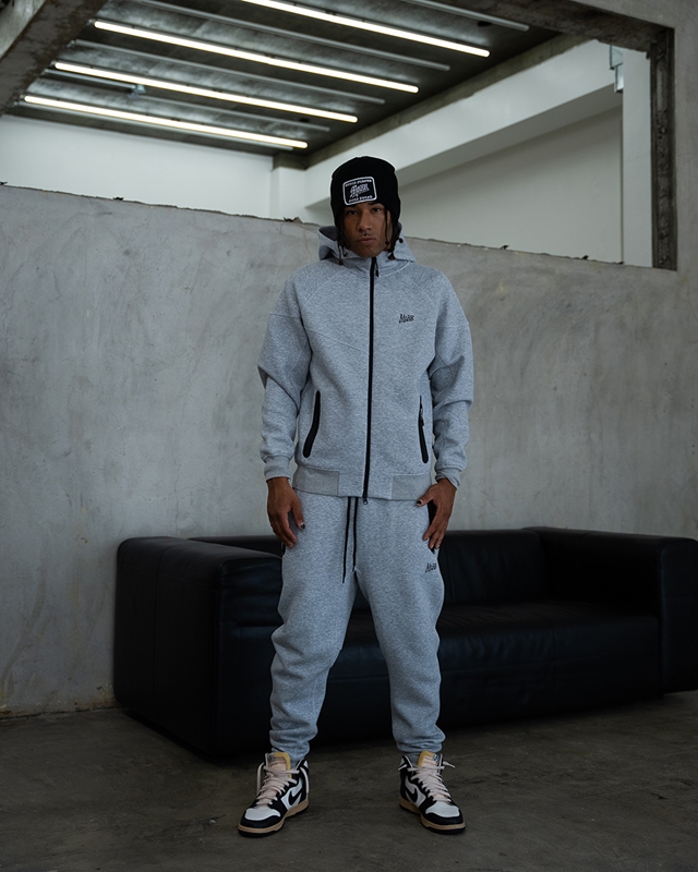 TECH FLEECE ZIP HOODY -GREY-