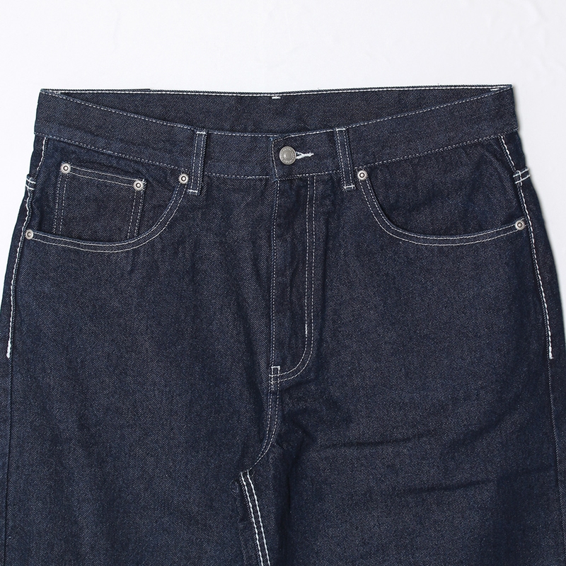 FAT STITCH DENIM PANTS -INDIGO-