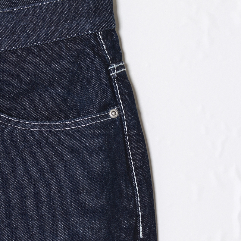 FAT STITCH DENIM PANTS -INDIGO-