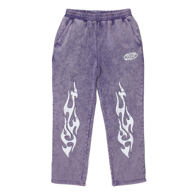 FLAME PIGMENT PANTS -PURPLE-