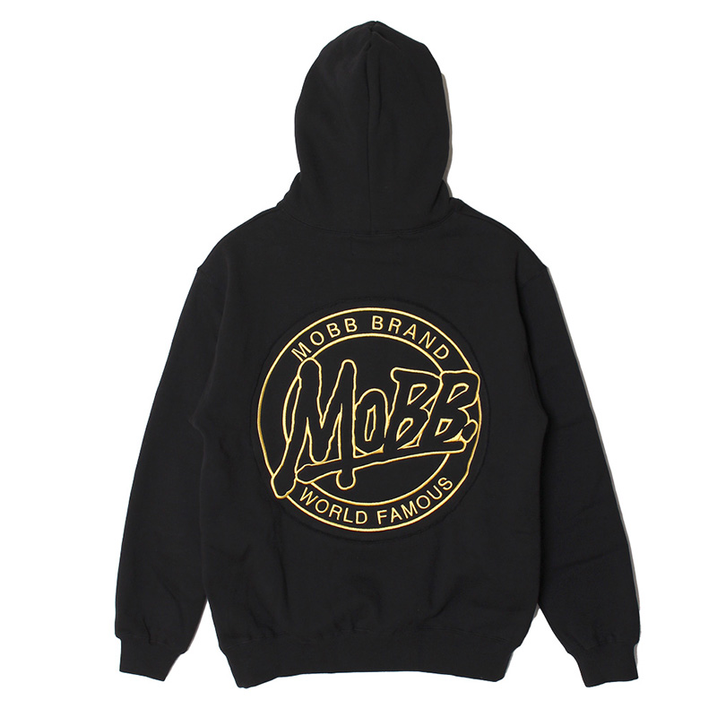 OUTLINE HOODIE -BLACK-