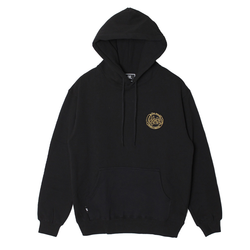 OUTLINE HOODIE -BLACK-