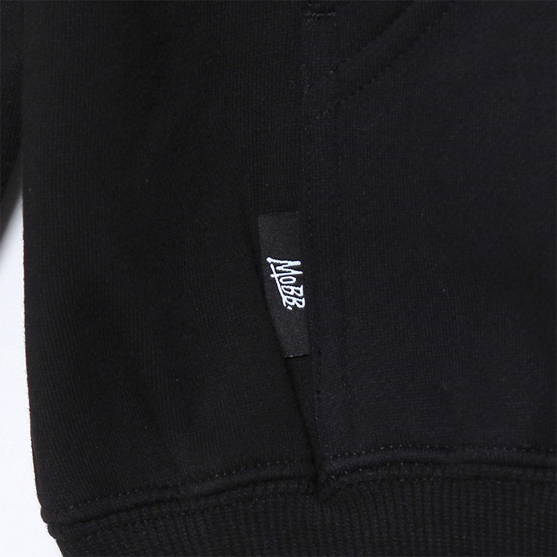 OUTLINE HOODIE -BLACK-