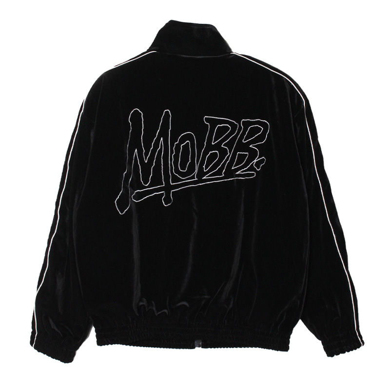 VELOR TRACK JACKET -BLACK-