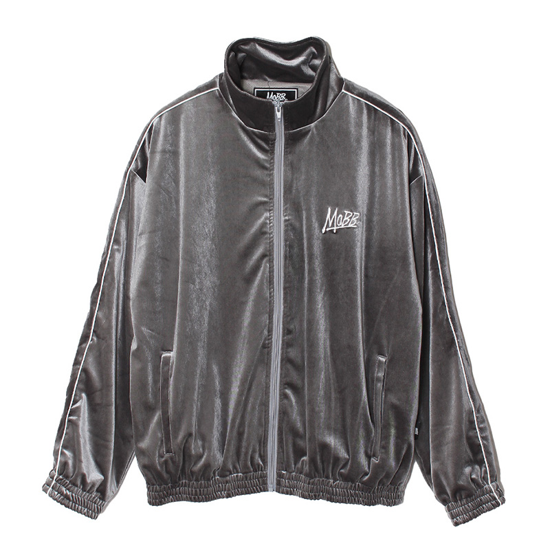 VELOR TRACK JACKET -GRAY-