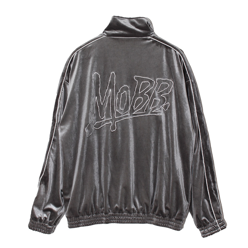 VELOR TRACK JACKET -GRAY-