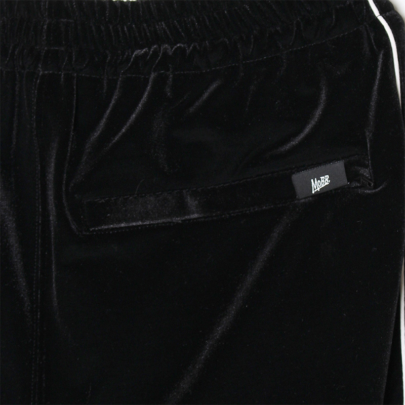 VELOR TRACK PANTS -BLACK-