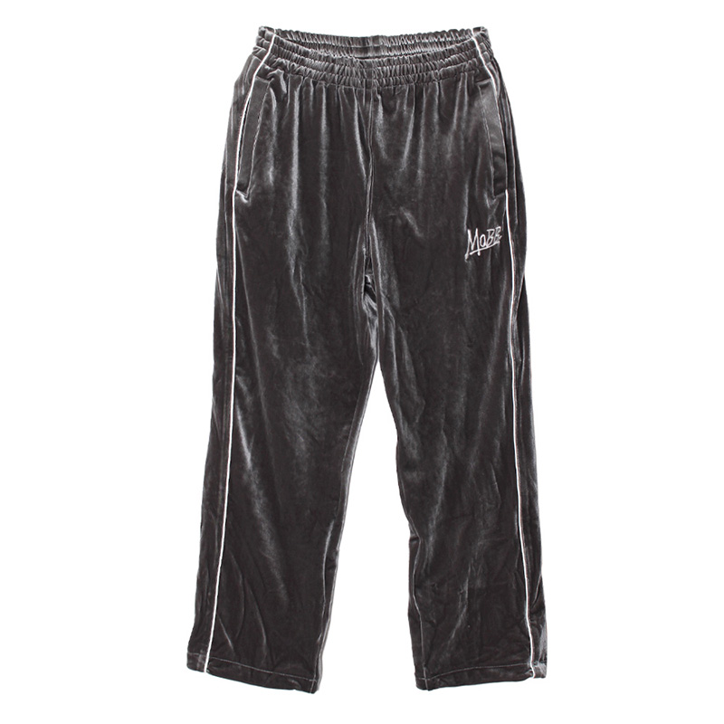 VELOR TRACK PANTS -GRAY-