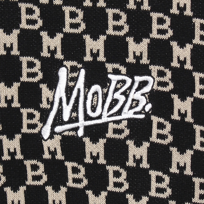 【一部予約:11月下旬頃入荷予定】 MONOGRAM KNIT -BLACK-