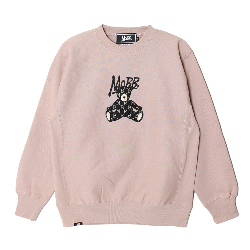 MONOGRAM JACQUARD BEAR SWEAT -BEIGE-