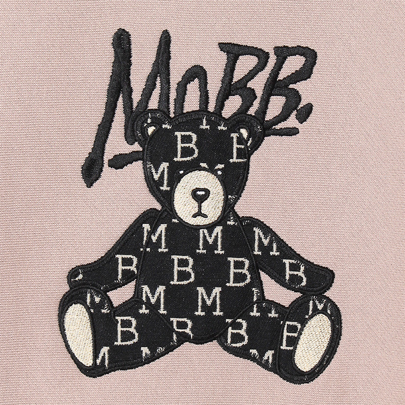 MONOGRAM JACQUARD BEAR SWEAT -BEIGE-