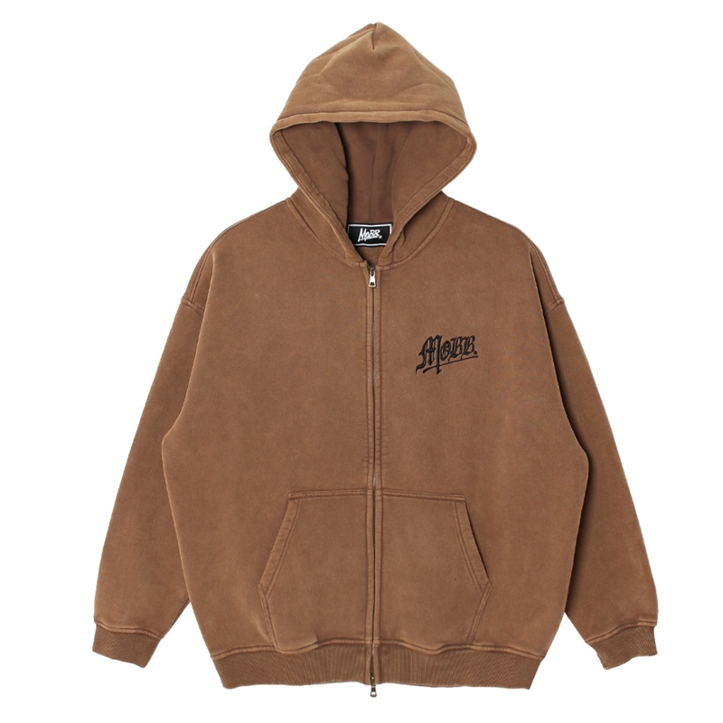 OLD OG PIGMENT ZIP HOODIE -BEIGE-