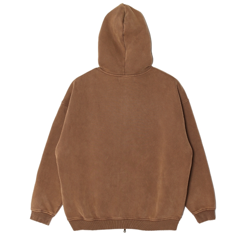 OLD OG PIGMENT ZIP HOODIE -BEIGE-