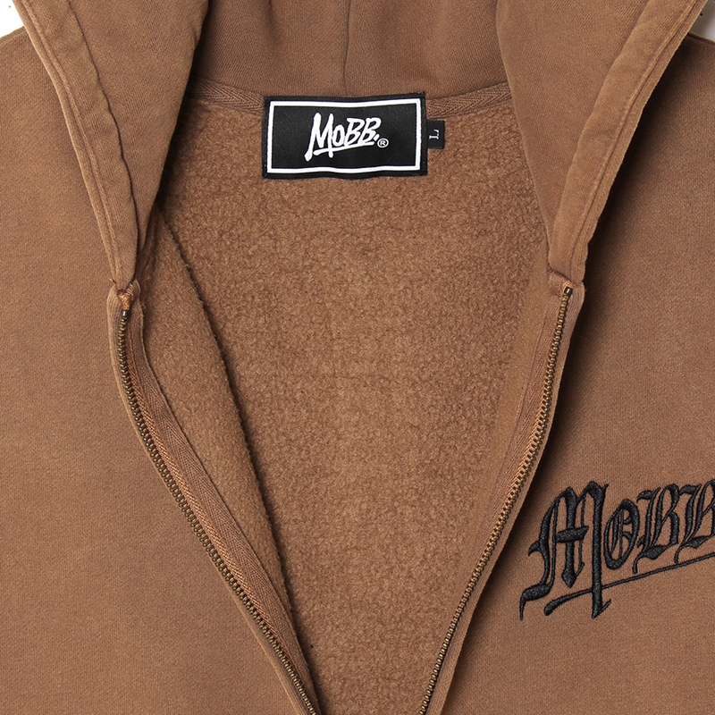 OLD OG PIGMENT ZIP HOODIE -BEIGE-