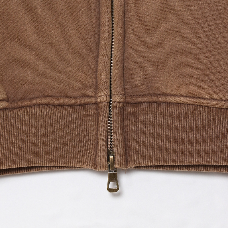 OLD OG PIGMENT ZIP HOODIE -BEIGE-