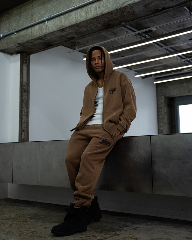 OLD OG PIGMENT ZIP HOODIE -BEIGE-