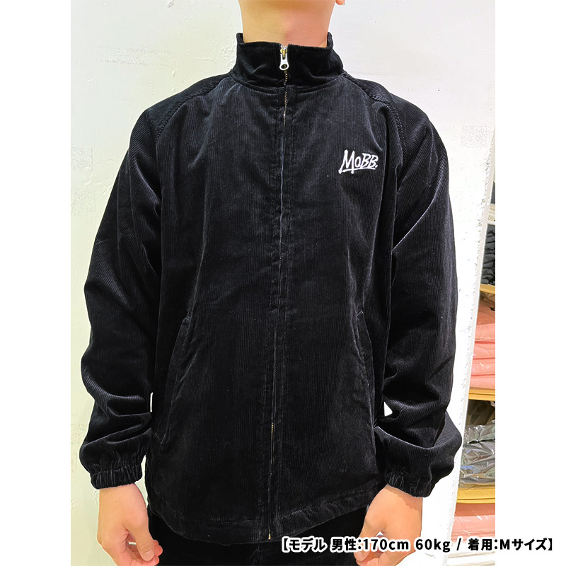 CORDUROY TRACK JACKET -BLACK-