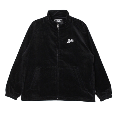 CORDUROY TRACK JACKET -BLACK-