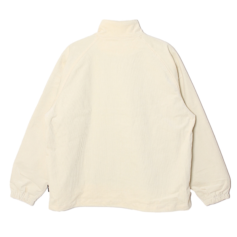 CORDUROY TRACK JACKET -WHITE-