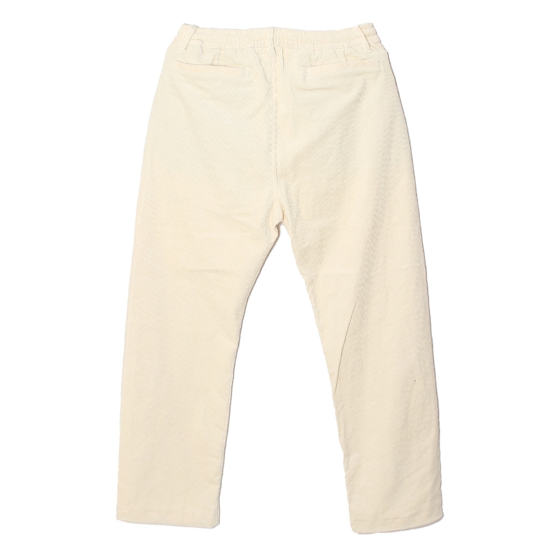 CORDUROY TRACK PANTS -WHITE-