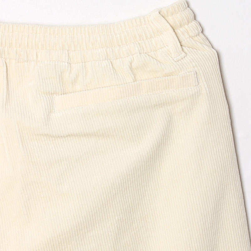 CORDUROY TRACK PANTS -WHITE-