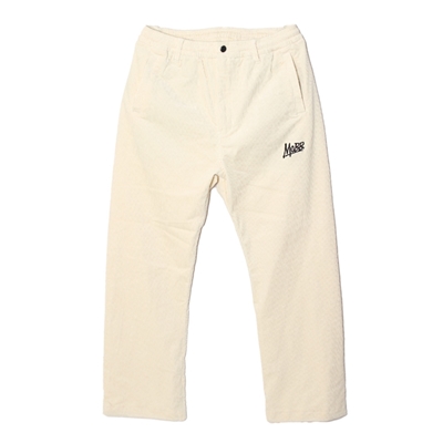 CORDUROY TRACK PANTS -WHITE-