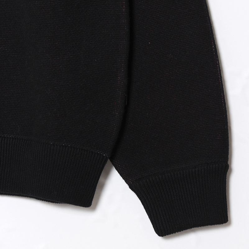 【一部予約:11月下旬頃入荷予定】HEART DRIP KNIT -BLACK-