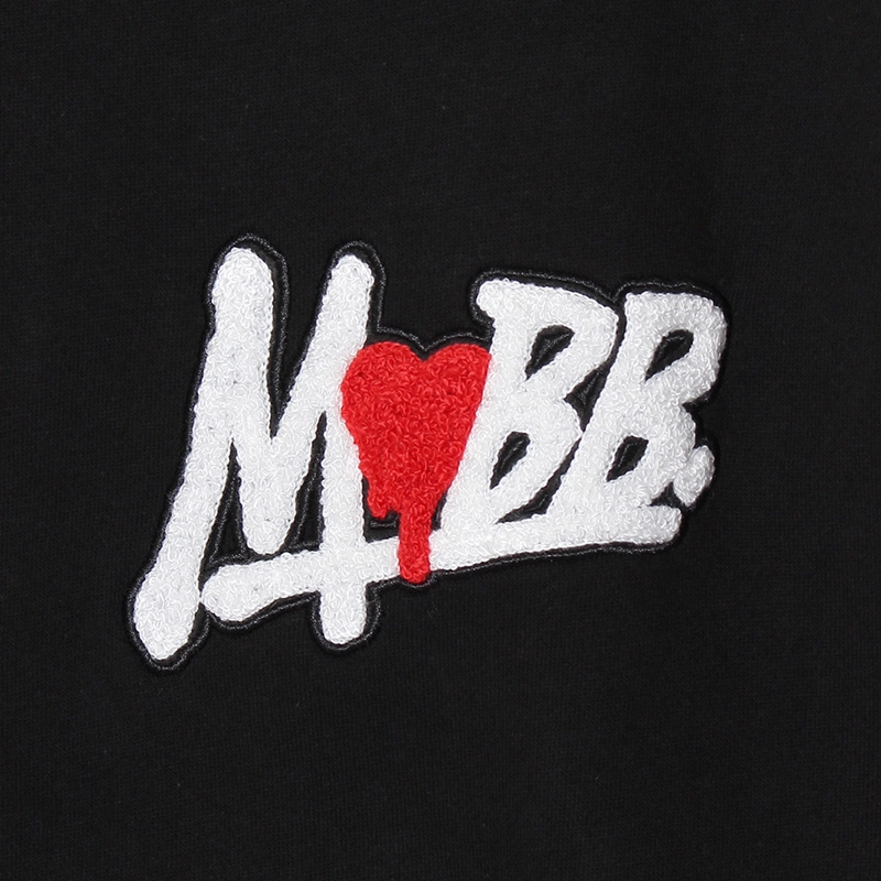 【予約:12月上旬頃入荷予定】HEART DRIP WAPPEN HOODIE -BLACK-