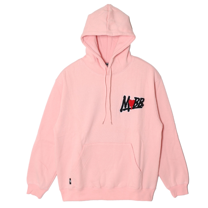 【予約:12月上旬頃入荷予定】HEART DRIP WAPPEN HOODIE -PINK-