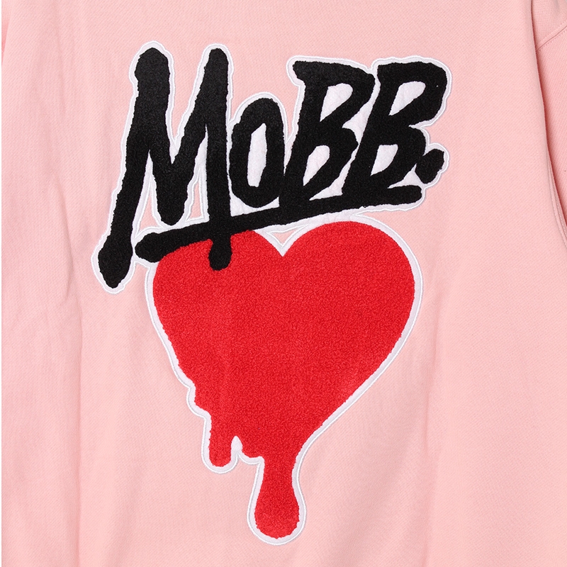 【予約:12月上旬頃入荷予定】HEART DRIP WAPPEN HOODIE -PINK-