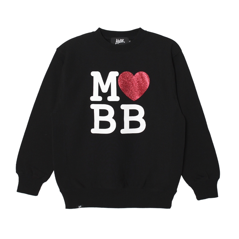 MOBB LOVE CREW SWEAT -BLACK-