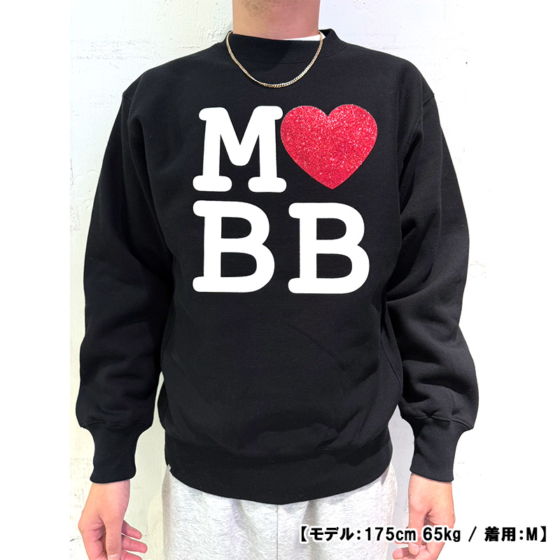 MOBB LOVE CREW SWEAT -BLACK-