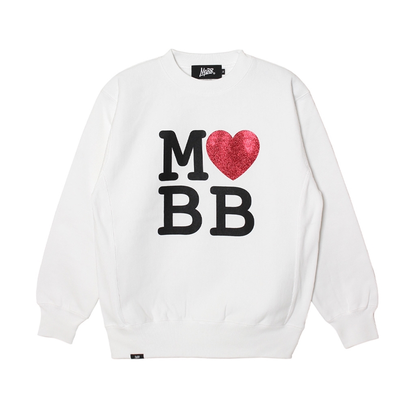 MOBB LOVE CREW SWEAT -WHITE-