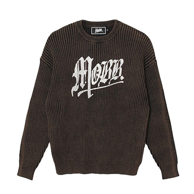 OLD OG PIGMENT KNIT -BLACK-