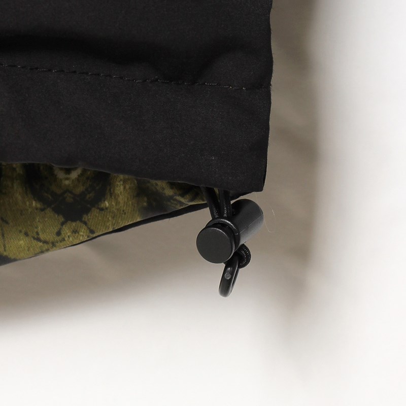 NYLON RV PUFF JACKET -BLACK×CAMO-