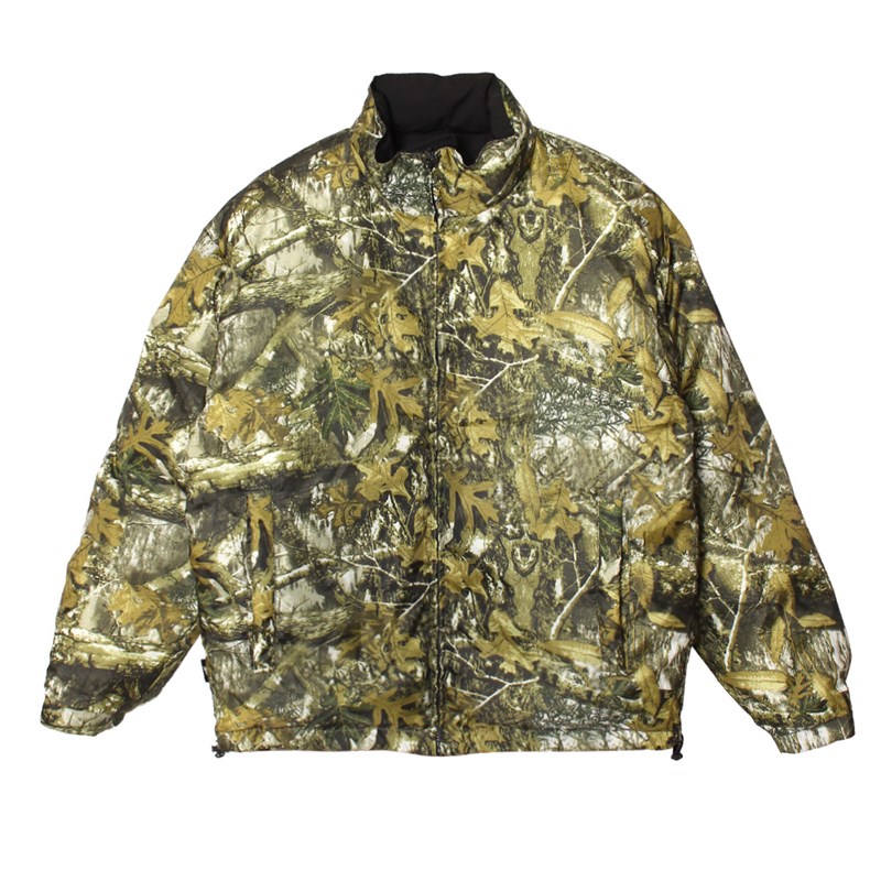 NYLON RV PUFF JACKET -BLACK×CAMO-