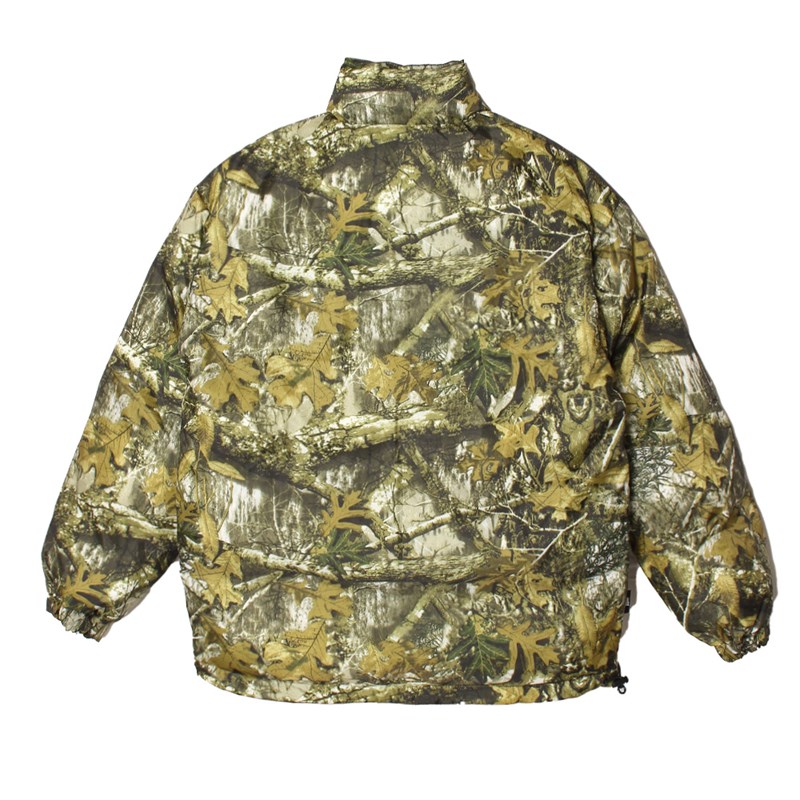 NYLON RV PUFF JACKET -BLACK×CAMO-