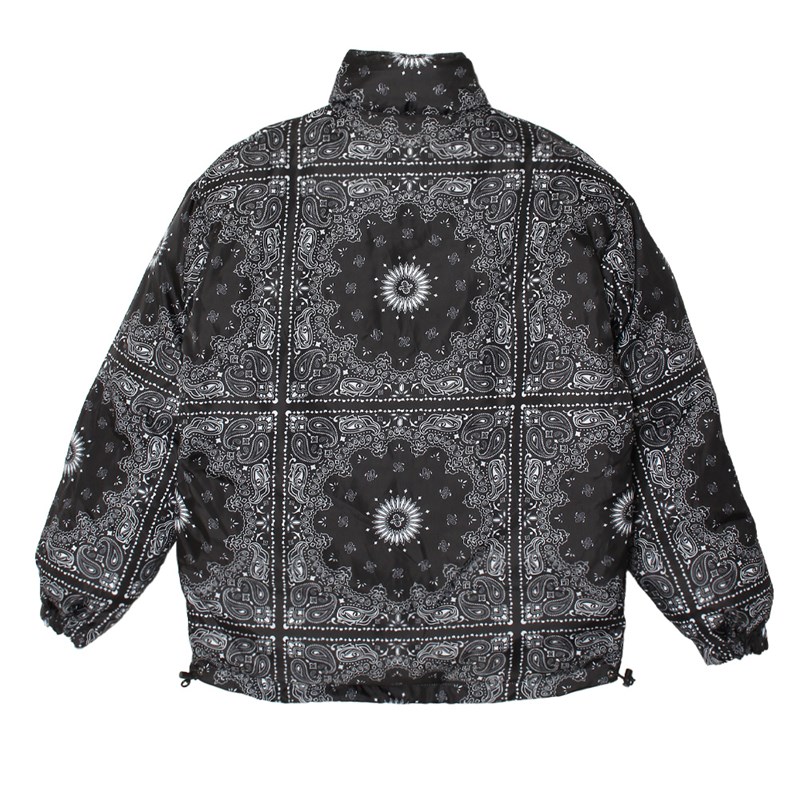 NYLON RV PUFF JACKET -WHITE×PAISLEY-