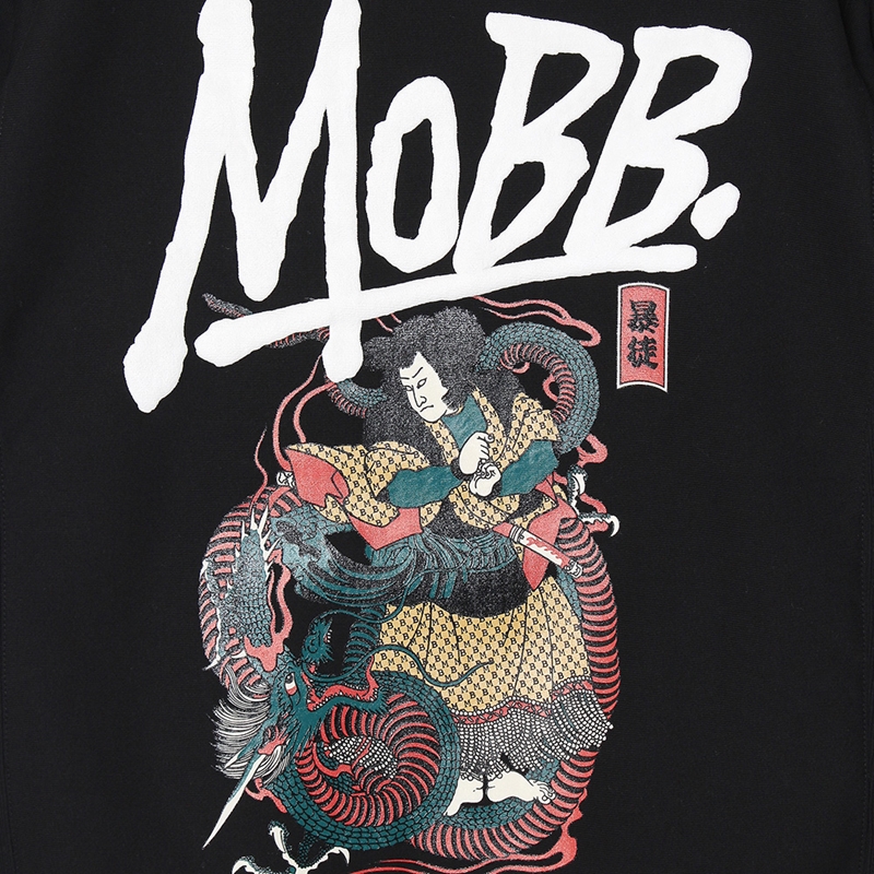 JAPANESE ART CREW SWEAT -BLACK-