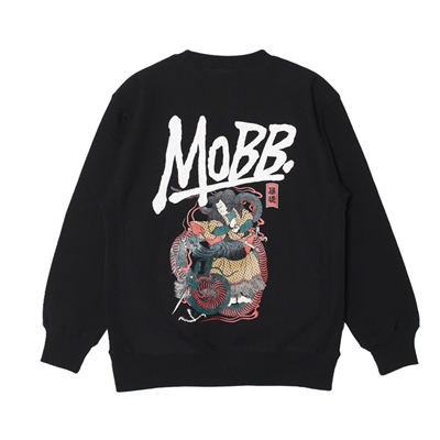 JAPANESE ART CREW SWEAT -BLACK-