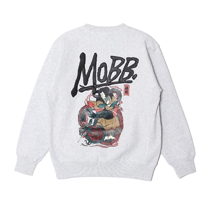 JAPANESE ART CREW SWEAT -GREY-