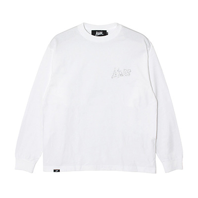 OG RHINESTONE L/S T-SHIRT -WHITE-(L)