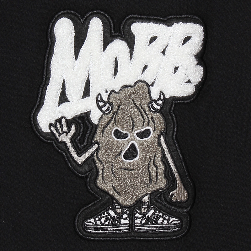 MOBB PINK WAPPEN HOODIE -BLACK-