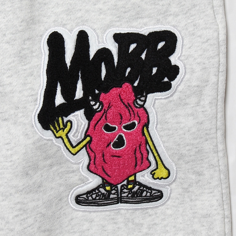 MOBB PINK WAPPEN PANTS -GREY-